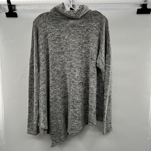 Wonderland Women's Cowl Neck Sweater Assymetrical Hem Heathered Size Small - Picture 7 of 9